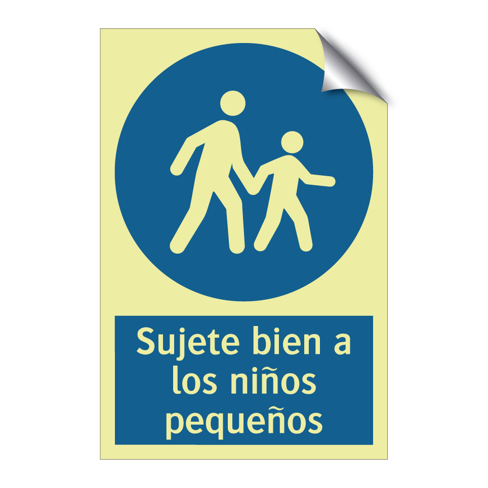 Sujete bien a los niños pequeños
