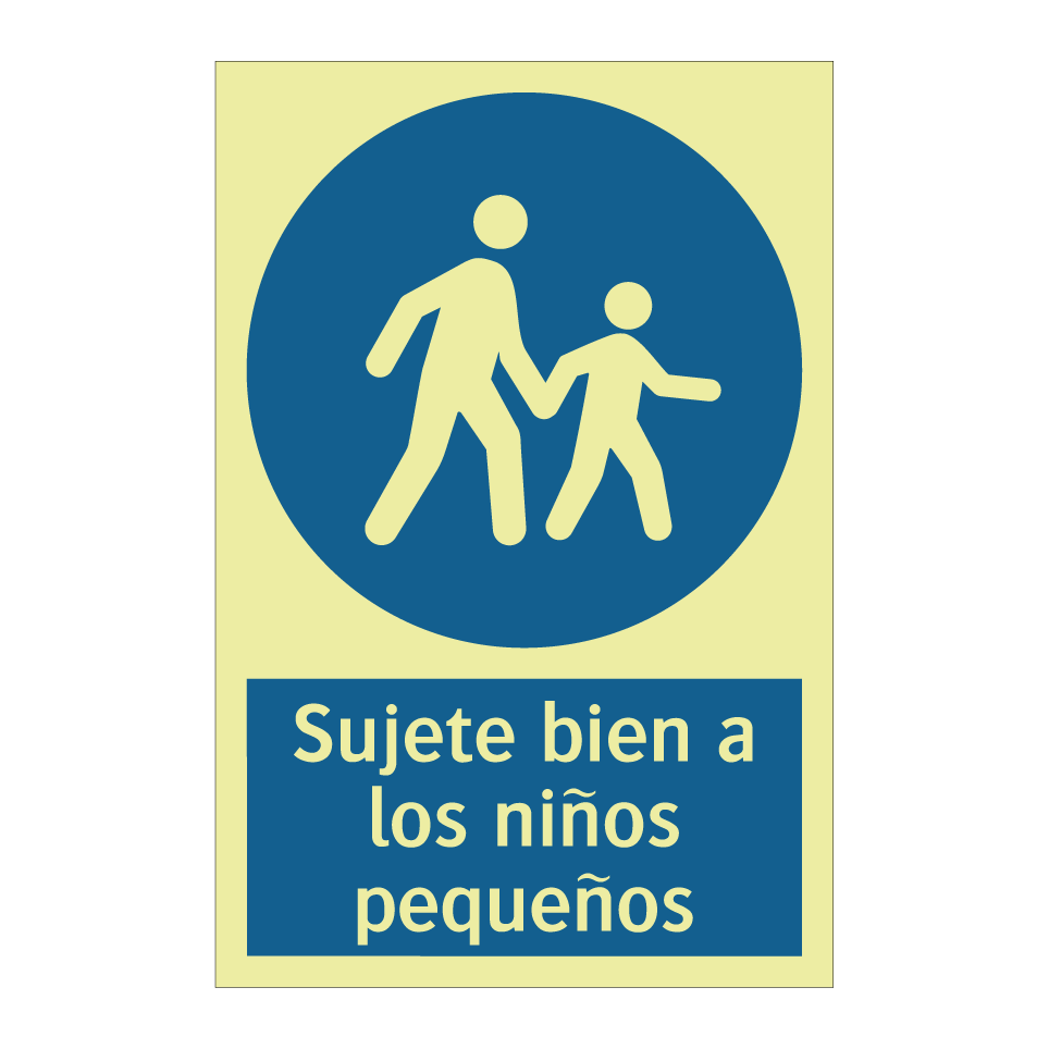 Sujete bien a los niños pequeños
