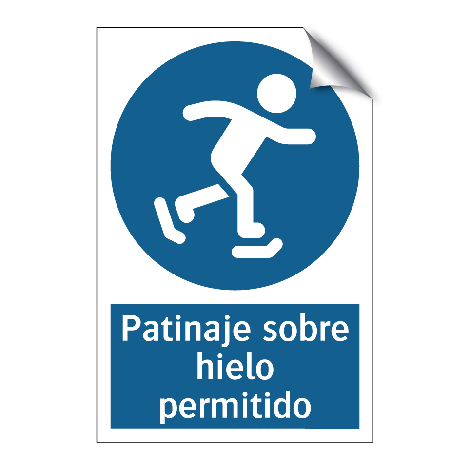 Patinaje sobre hielo permitido