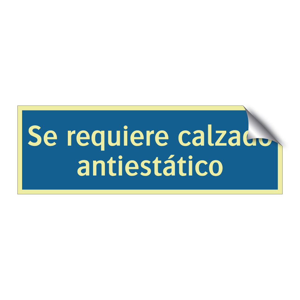 Se requiere calzado antiestático