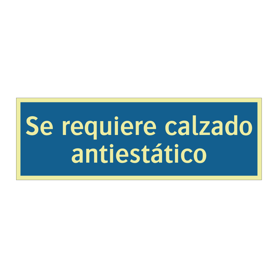 Se requiere calzado antiestático
