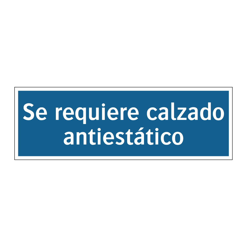 Se requiere calzado antiestático