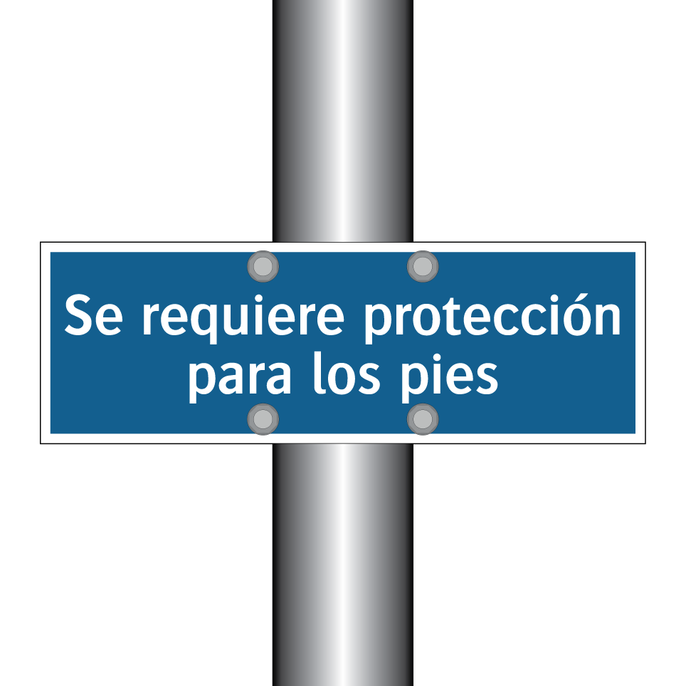 Se requiere protección para los pies