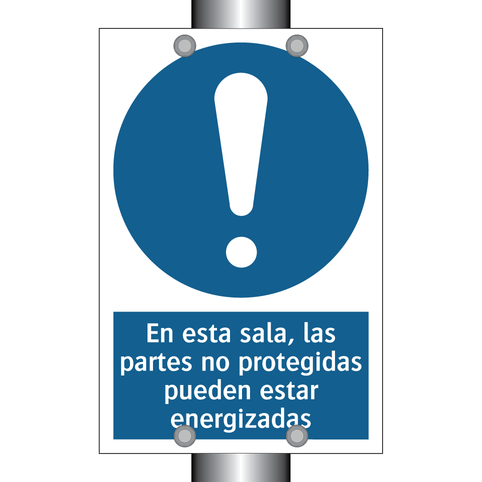 En esta sala, las partes no protegidas pueden estar energizadas