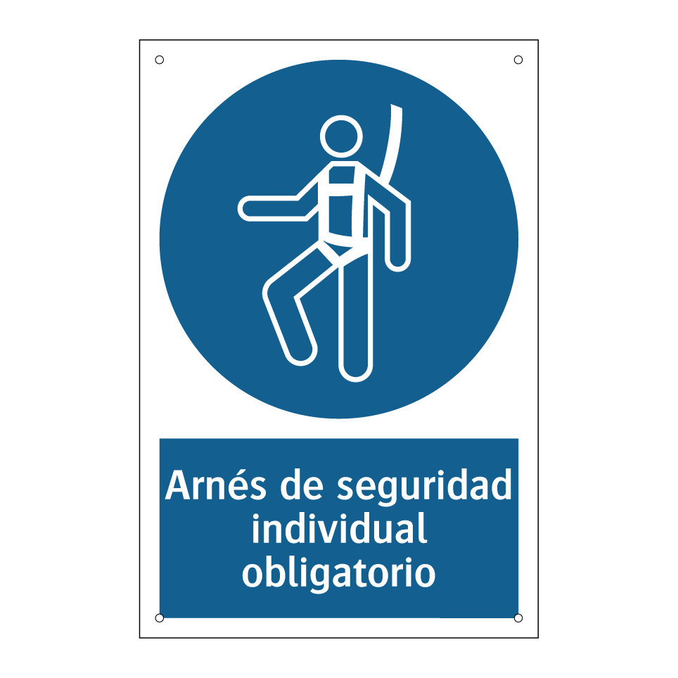 Arnés de seguridad individual obligatorio