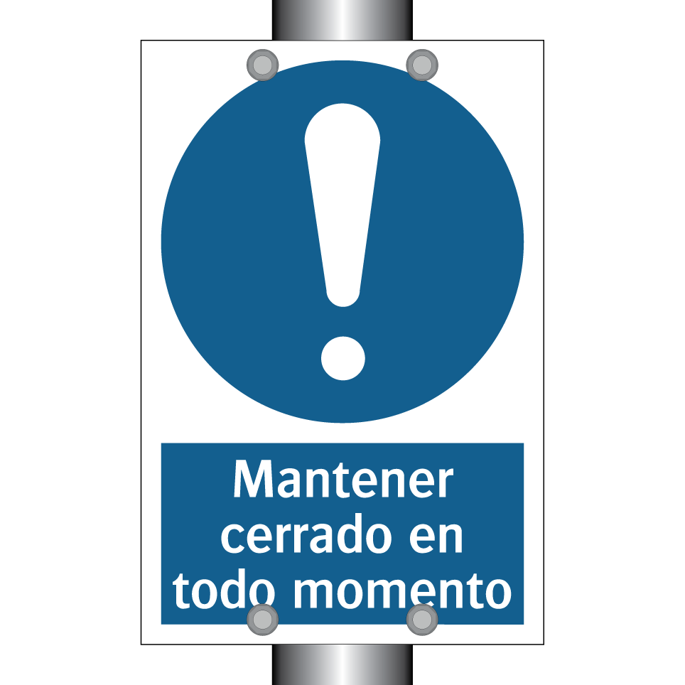 Mantener cerrado en todo momento