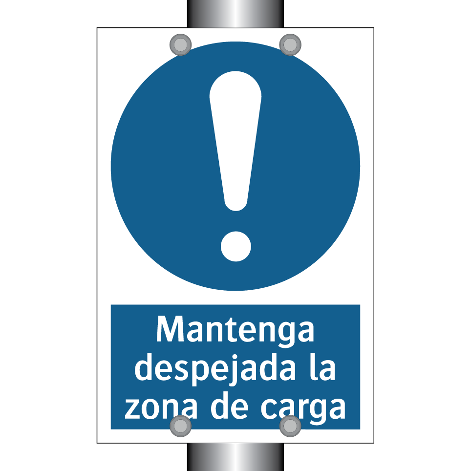 Mantenga despejada la zona de carga
