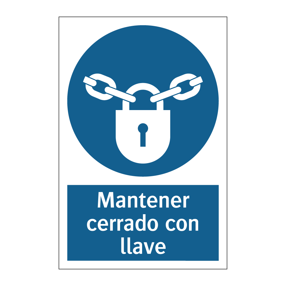Mantener cerrado con llave