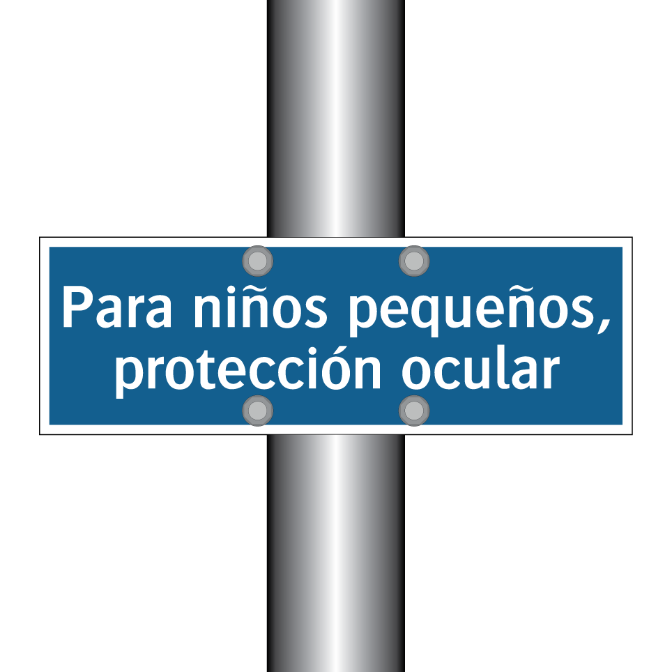 Para niños pequeños, protección ocular