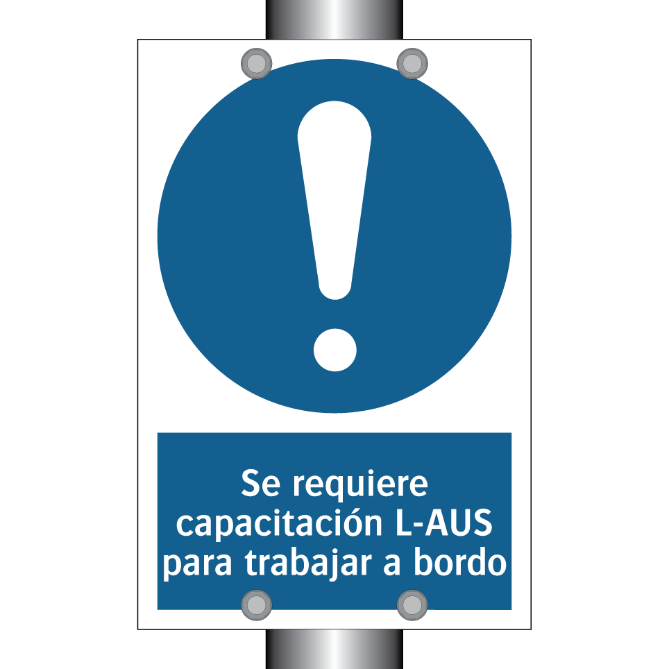 Se requiere capacitación L-AUS para trabajar a bordo