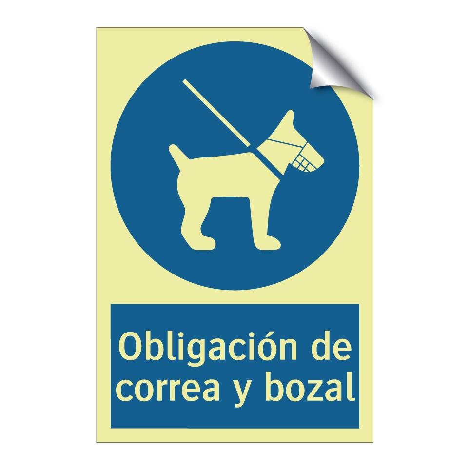 Obligación de correa y bozal