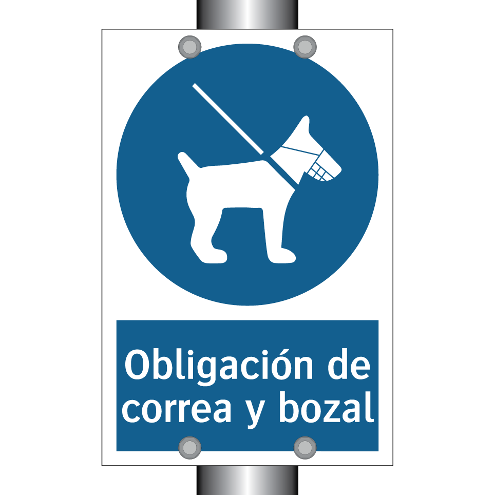 Obligación de correa y bozal