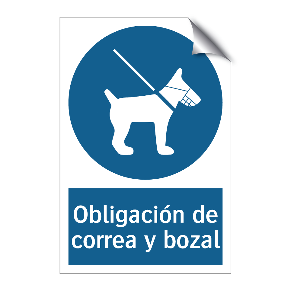 Obligación de correa y bozal