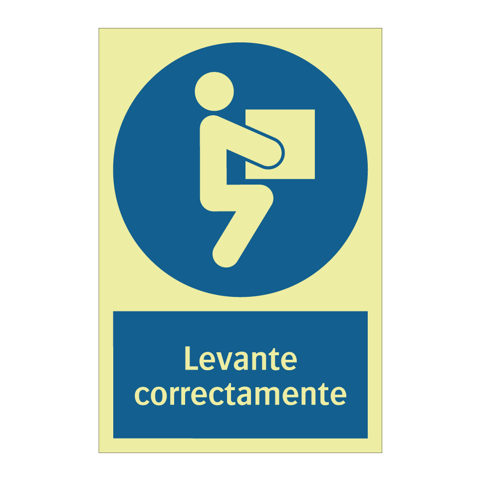 Levante correctamente