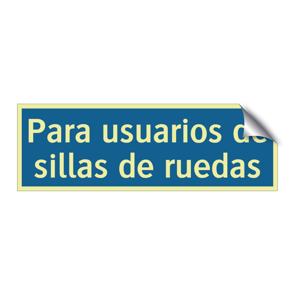 Para usuarios de sillas de ruedas