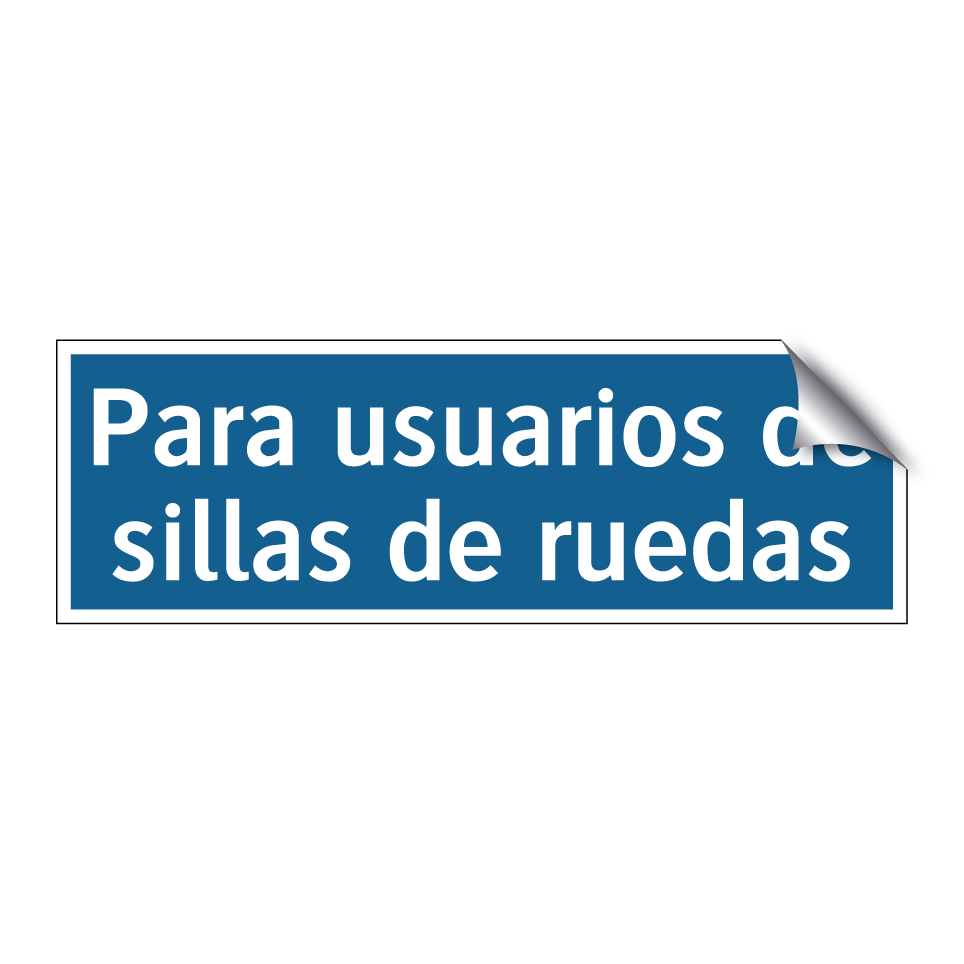 Para usuarios de sillas de ruedas