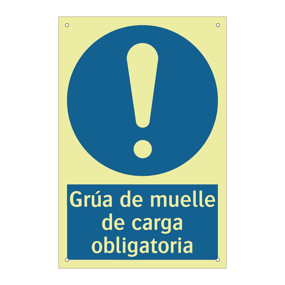 Grúa de muelle de carga obligatoria