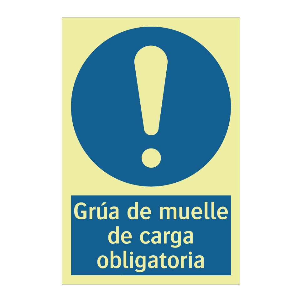 Grúa de muelle de carga obligatoria
