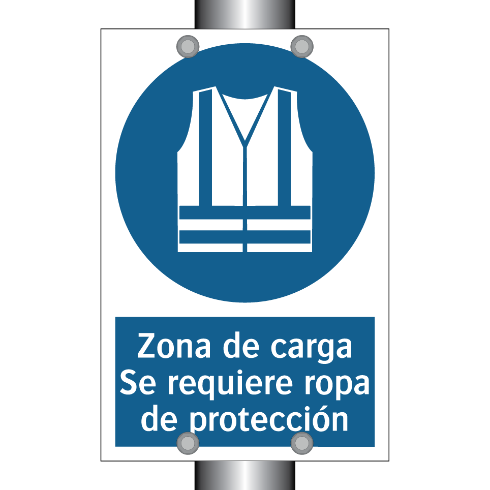 Zona de carga Se requiere ropa de protección