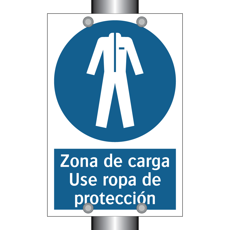 Zona de carga Use ropa de protección