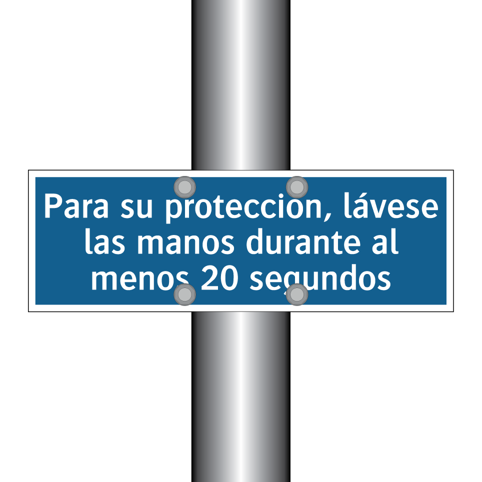 Para su protección, lávese las manos durante al menos 20 segundos