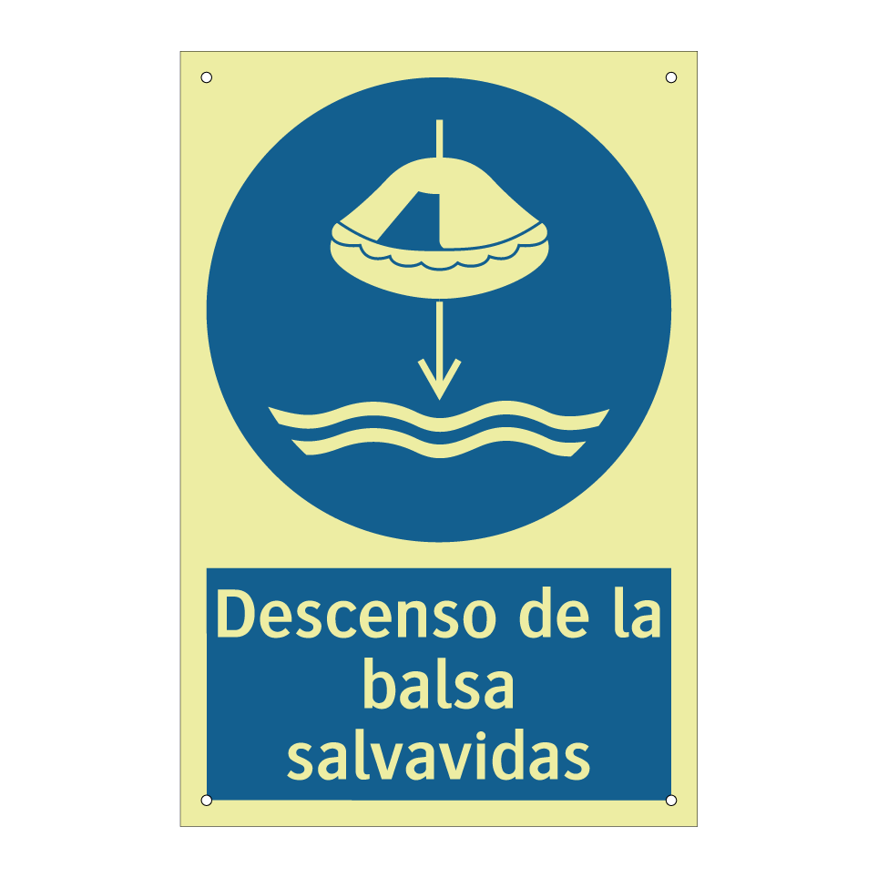 Descenso de la balsa salvavidas