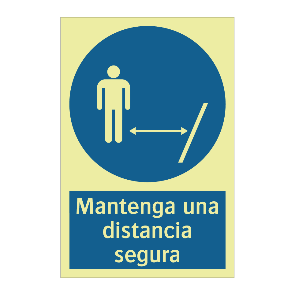 Mantenga una distancia segura