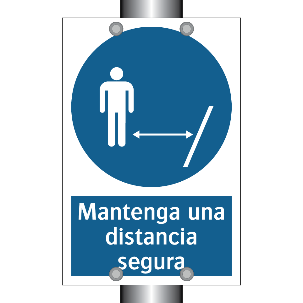 Mantenga una distancia segura