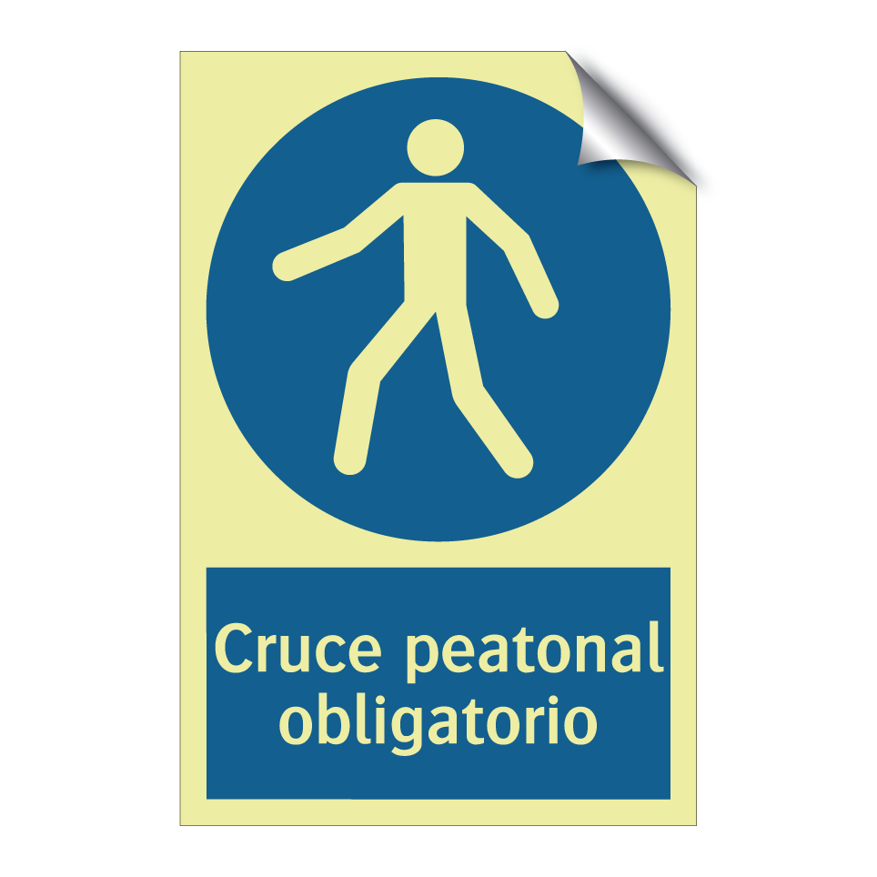 Cruce peatonal obligatorio
