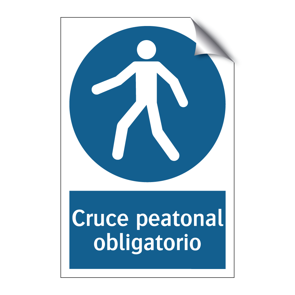 Cruce peatonal obligatorio