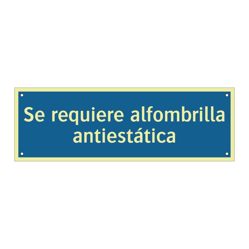 Se requiere alfombrilla antiestática