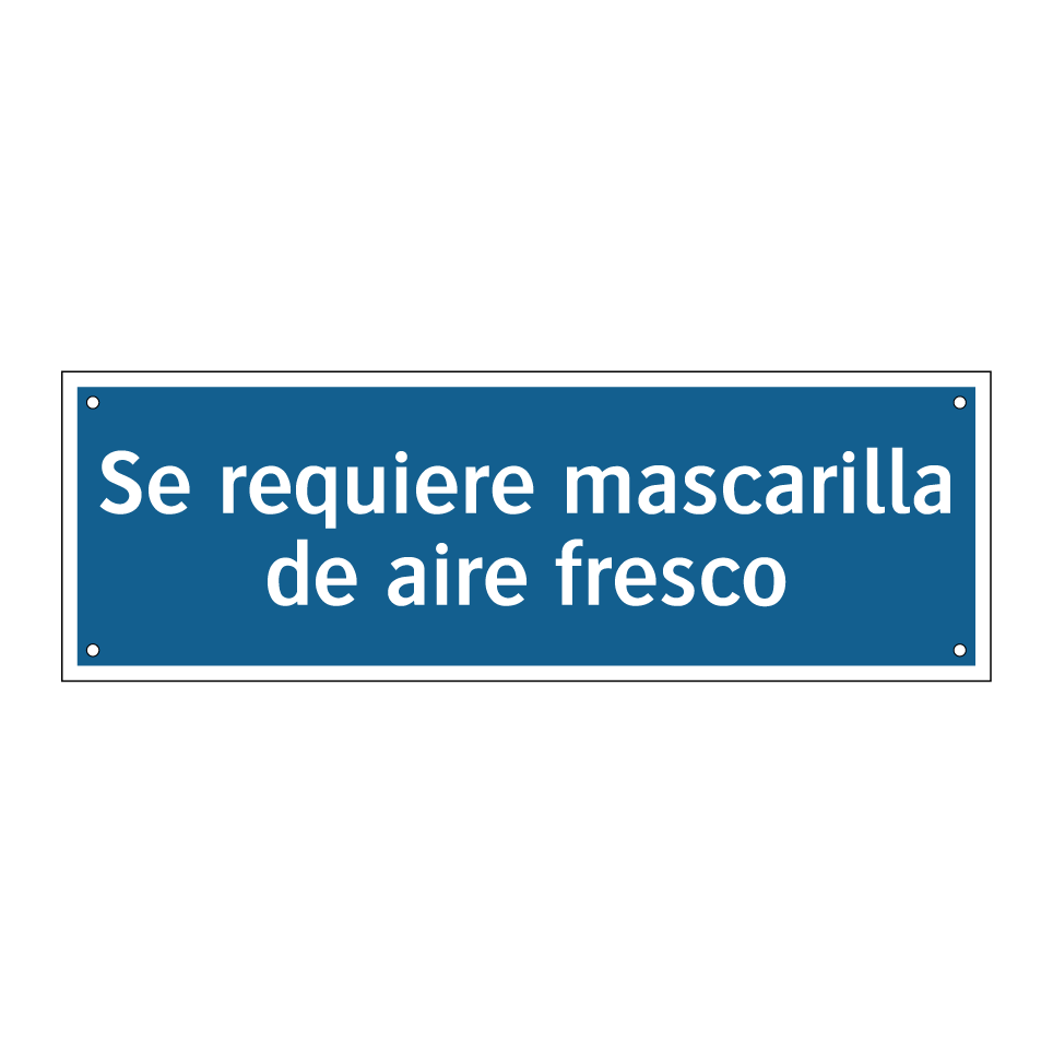 Se requiere mascarilla de aire fresco