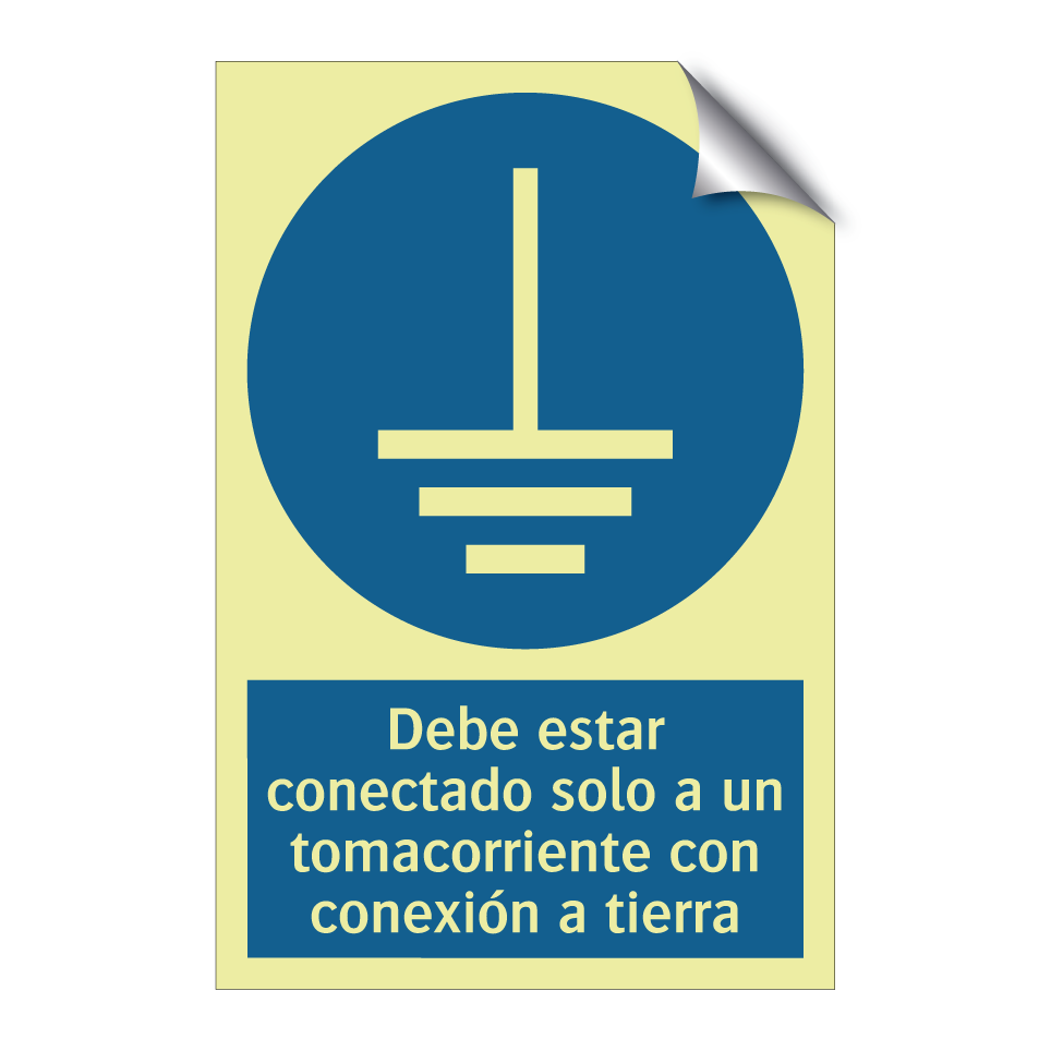 Debe estar conectado solo a un tomacorriente con conexión a tierra