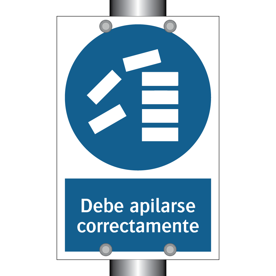 Debe apilarse correctamente