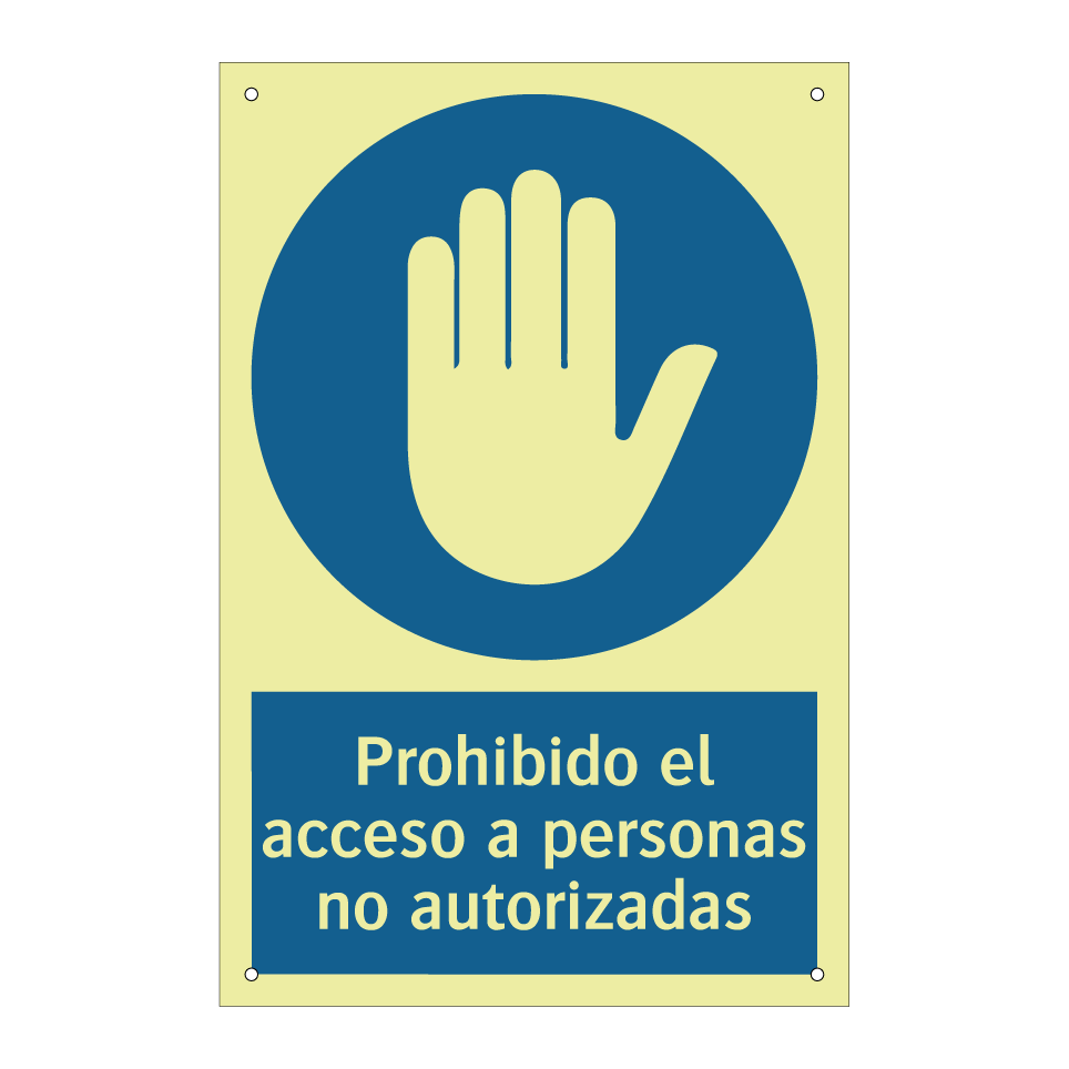 Prohibido el acceso a personas no autorizadas