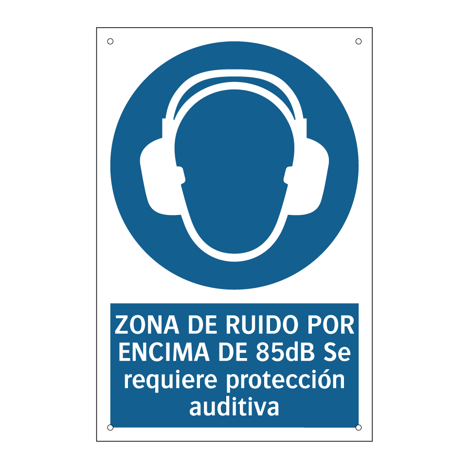 ZONA DE RUIDO POR ENCIMA DE 85dB Se requiere protección auditiva