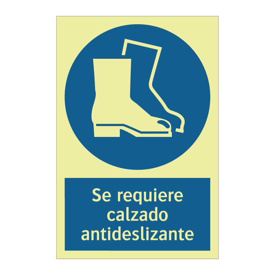 Se requiere calzado antideslizante