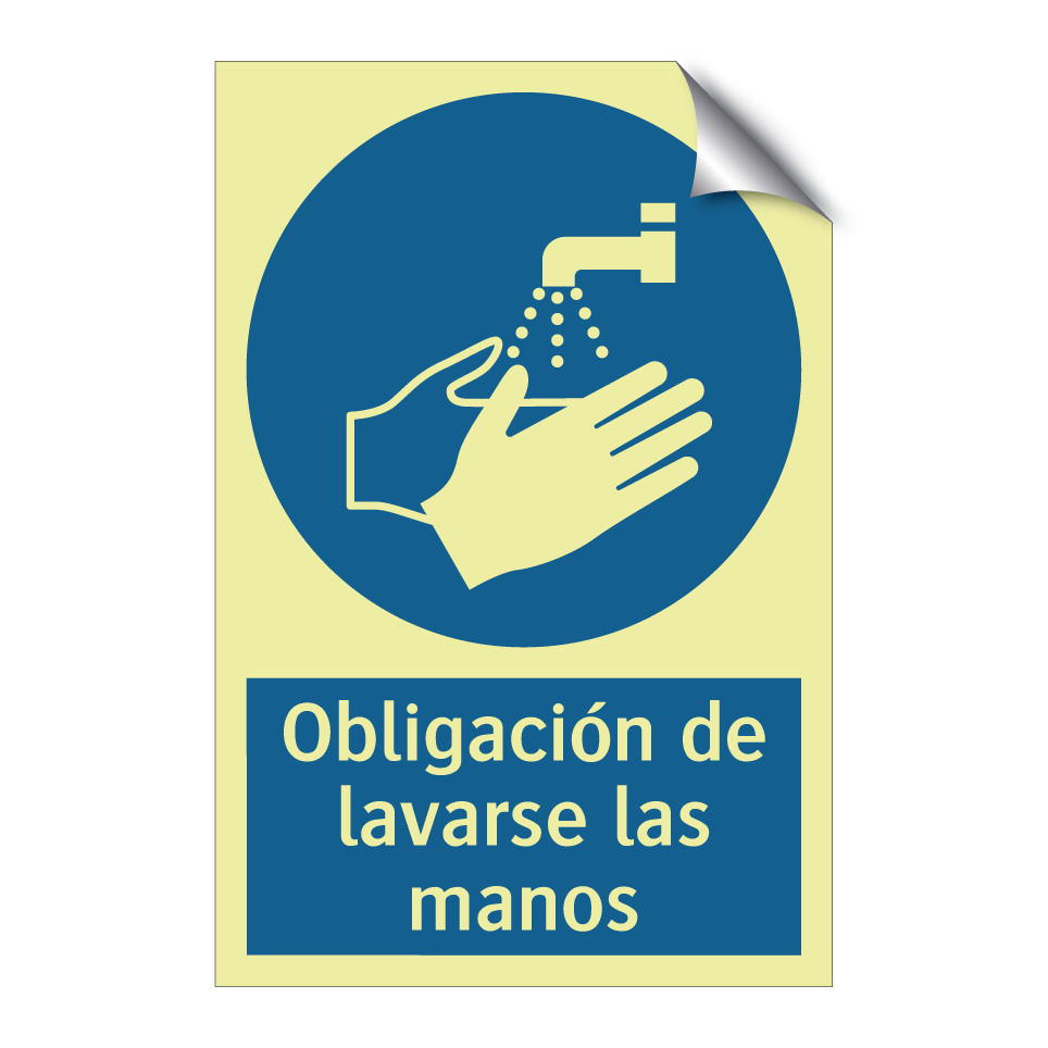 Obligación de lavarse las manos