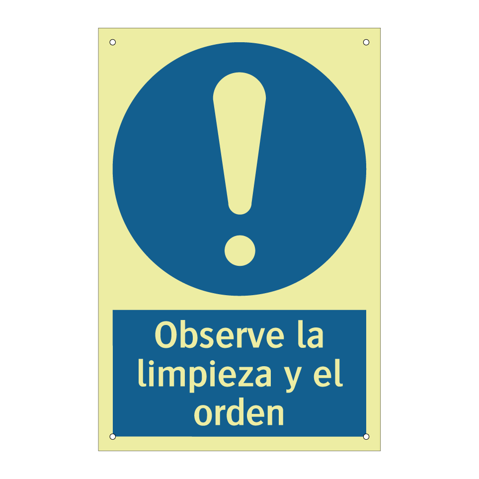 Observe la limpieza y el orden