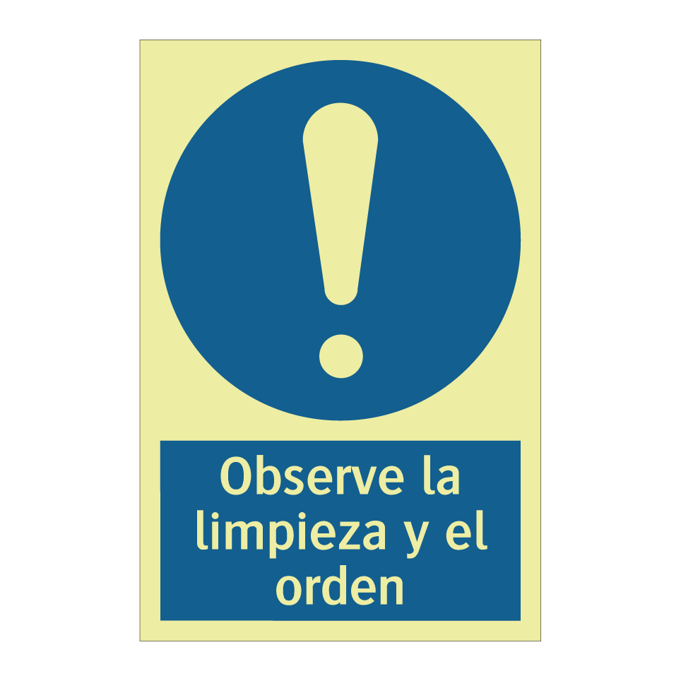 Observe la limpieza y el orden