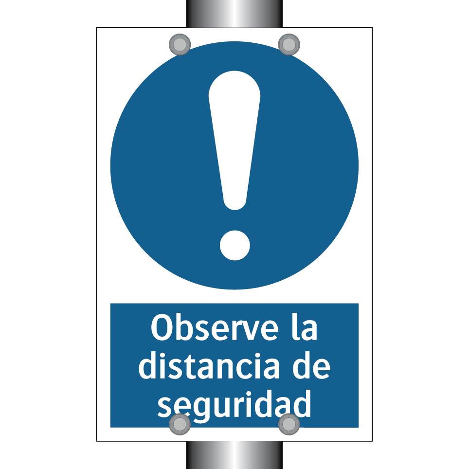 Observe la distancia de seguridad