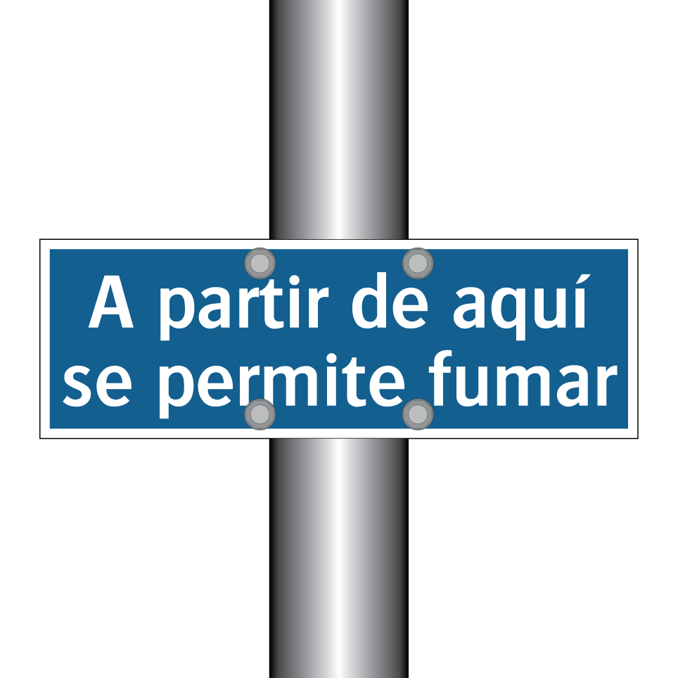A partir de aquí se permite fumar