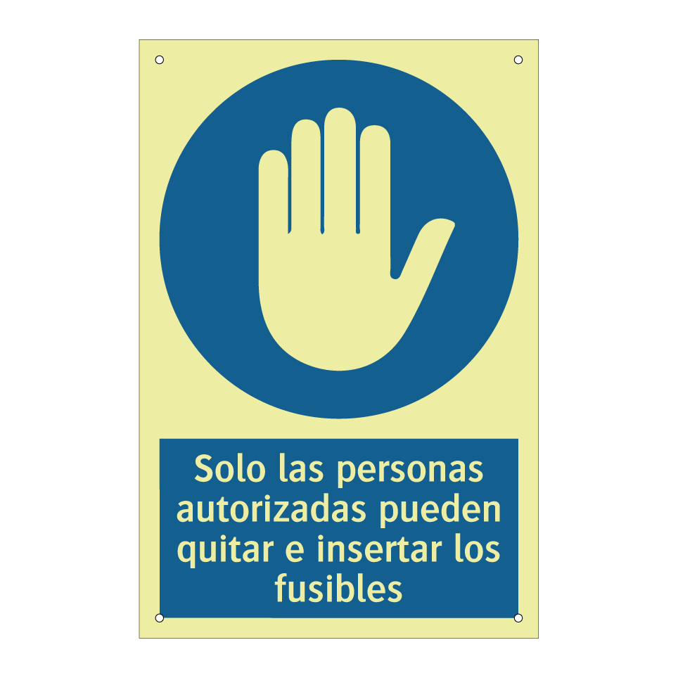 Solo las personas autorizadas pueden quitar e insertar los fusibles