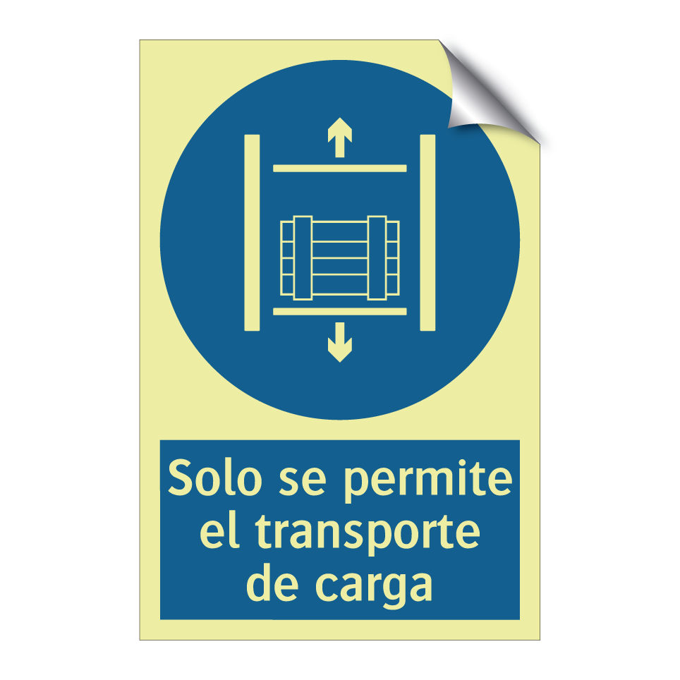 Solo se permite el transporte de carga