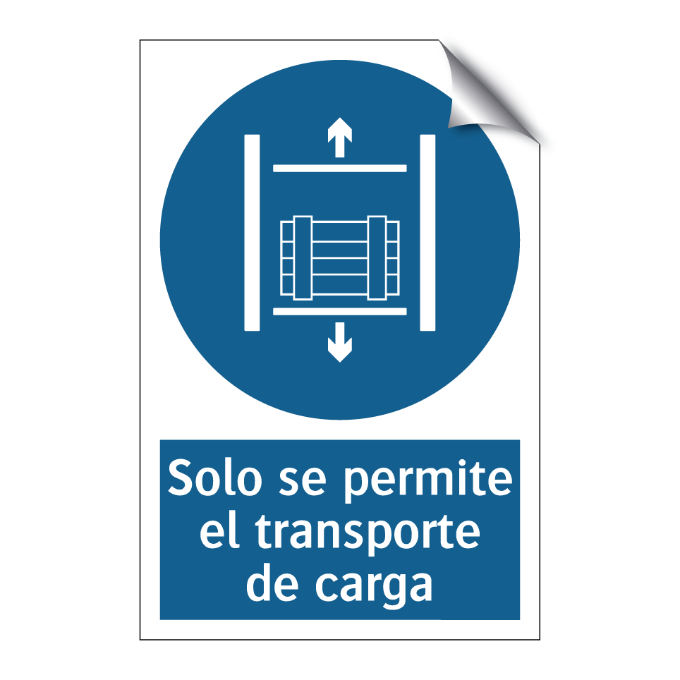 Solo se permite el transporte de carga