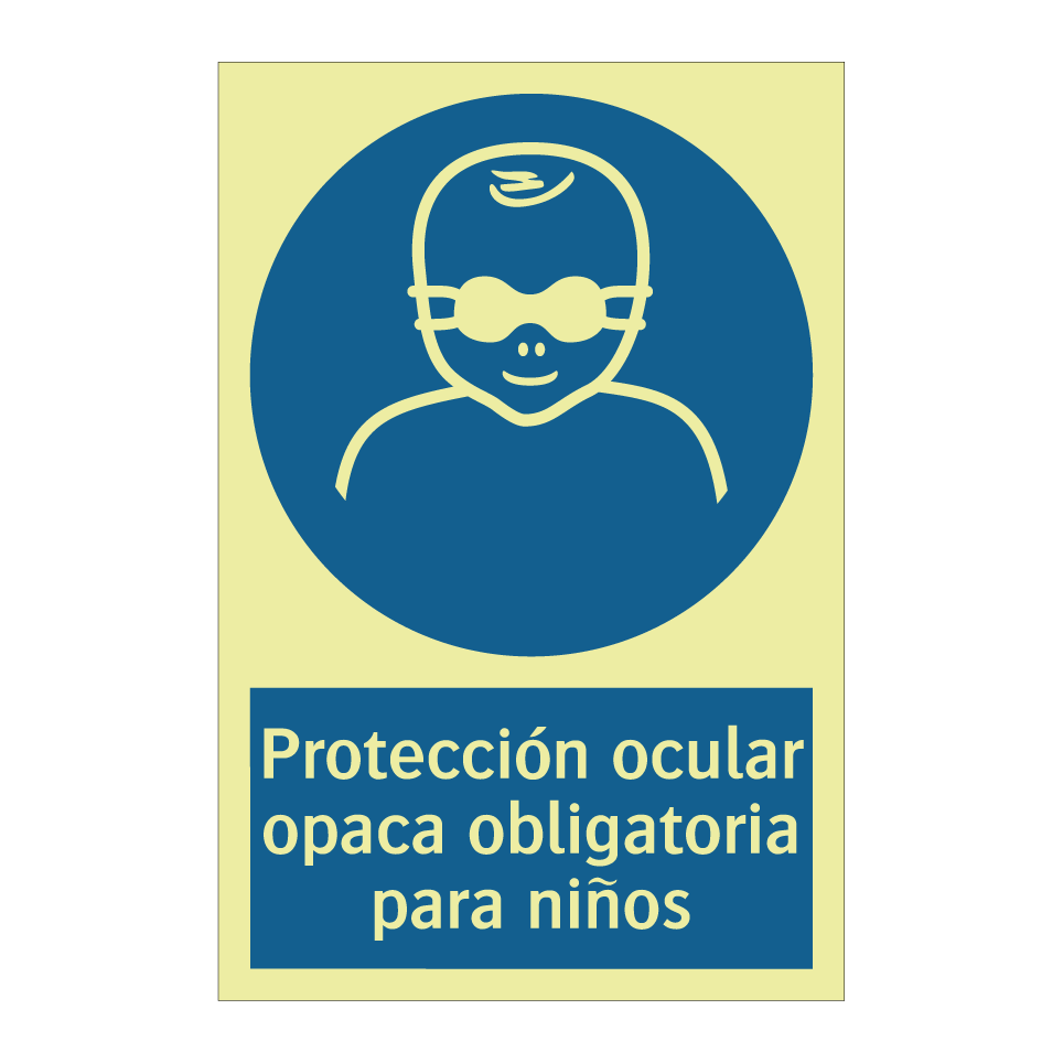 Protección ocular opaca obligatoria para niños