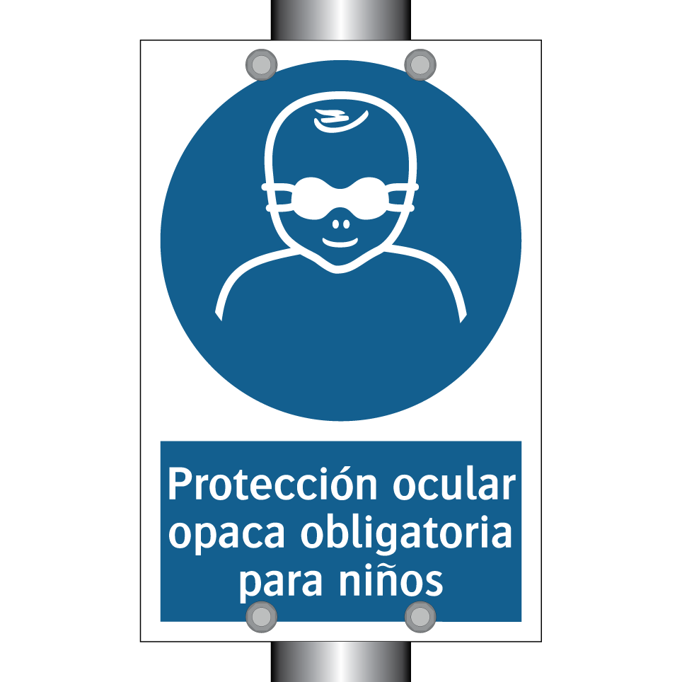 Protección ocular opaca obligatoria para niños