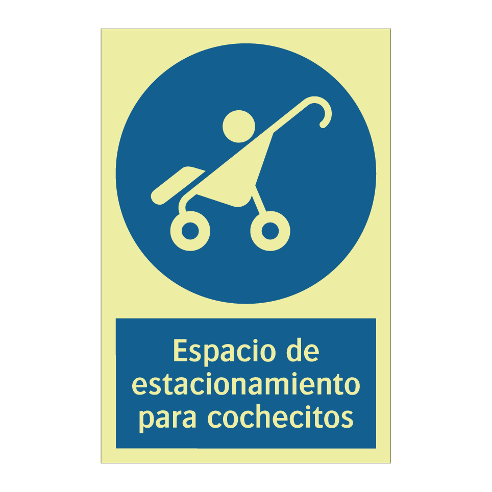 Espacio de estacionamiento para cochecitos