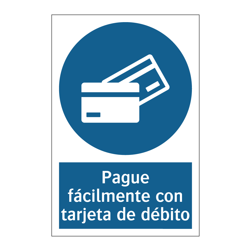 Pague fácilmente con tarjeta de débito