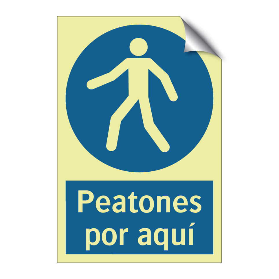 Peatones por aquí
